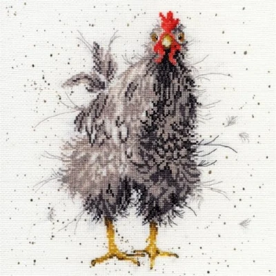 Image of Bothy Threads Cross Stitch Kit Wrendale Designs Curious Hen