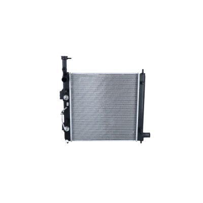 Image of 25310G6050 Engine radiator NRF 550200 Aluminium 428mm 410mm 16mm Brazed cooling fins KIA: Picanto III