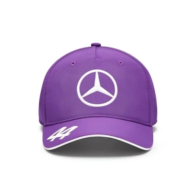Image of Mercedes AMG Petronas F1 Kids&#039; 2024 Lewis Hamilton Cap Purple One Size Fits Most