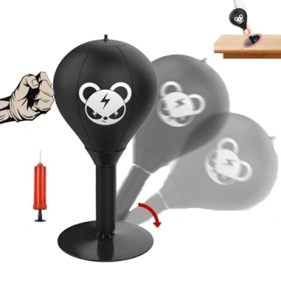Image of VessEn Stress Buster Punching Bag, Desktop Bag,stress Bag,boxing Punch Bag,desktop Bag,Stand Sandbag Bags,fun Rage Bag,rage Bag
