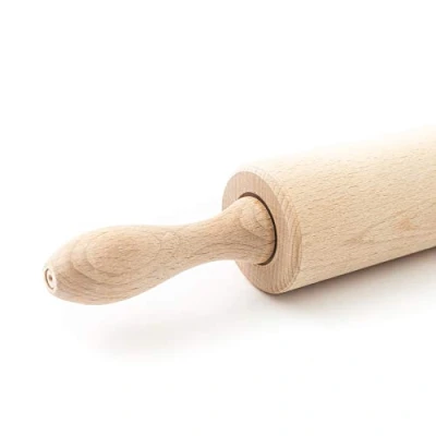 Image of tuuli Kitchen Professional Wooden Rolling Pin with Revolving Centre 44 x 5,5 cm