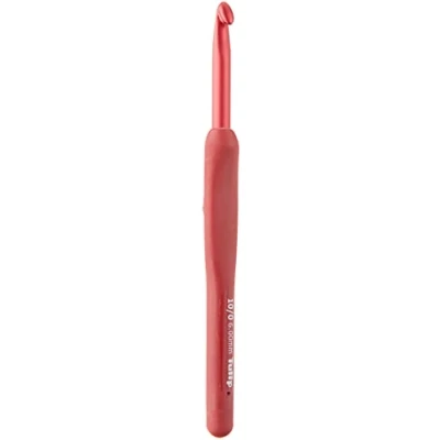 Image of Tulip Needle Company Crochet Hook 10, Thermoplastic Elastomer (TPE), Silver, Size 10/6mm