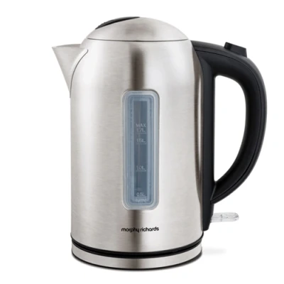 Image of Morphy Richards 980580 Quiet boil 1.7L Rapid Kettle in brushed stainless steel