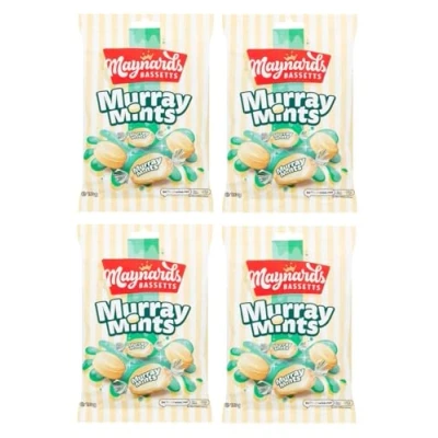 Image of Maynard Bassets Murray Mints Hard Boiled Sweets Bags 193g bulk Bundles (4 x 193g)