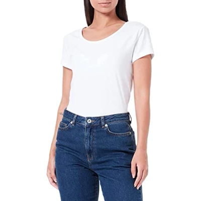 Image of ONLY Womens Onllive Love S/S O neck Top Jrs Blouse, White, S UK