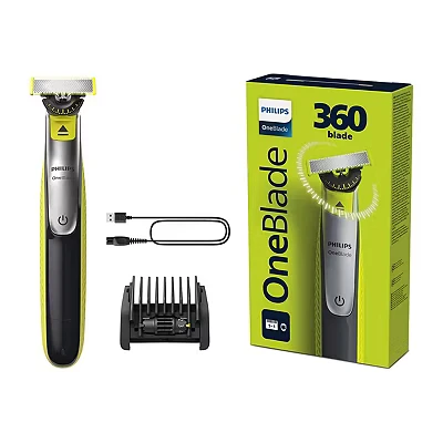 Image of Philips OneBlade 360 for Face with 5 in 1 Adjustable Comb Trim, Edge, Shave, QP2734/23