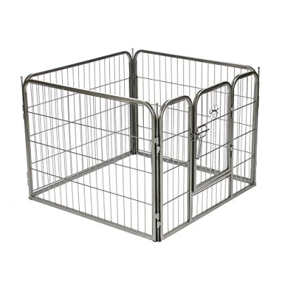 Image of Heavy Duty Puppy 4 Sided Playpen 60cm Tall by Cozy Pet Small Rabbit Run Enclosure Dog Cage or Crate Whelping Box HDDP05 4. (We do not ship to out of area postcodes)