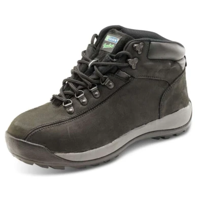 Image of Click Workwear Mens Nubuck Leather Lightweight Chukka Safety Work Boot 6 UK Black