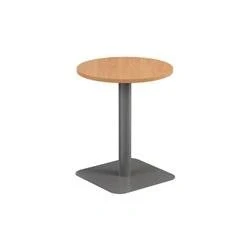 Image of Vivace 600mm Mid Table Beech Top and Silver Legs Ref CH2684SVBE2