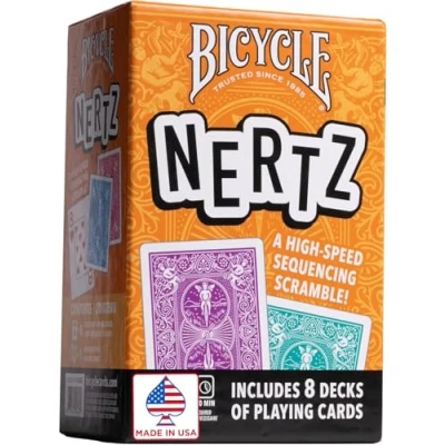 Image of Bicycle Nertz Playing Card Game, Multiplayer Solitaire (Up to 8 Players)