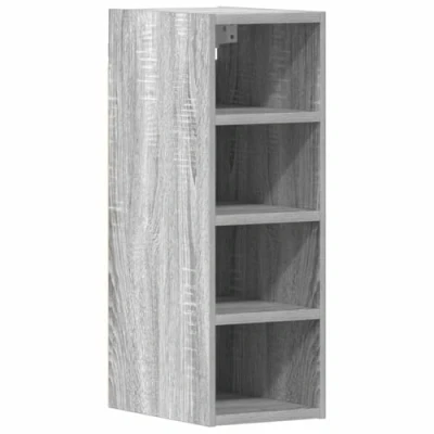 Image of vidaXL Hanging Cabinet Grey Sonoma 20x29.5x60cm Engineered Wood, Wall Mounted Kitchen Storage, Modern Style