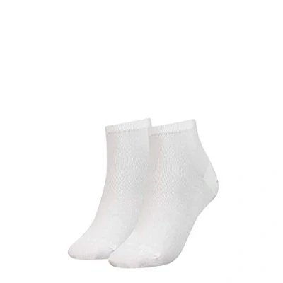 Image of Tommy Hilfiger Women Casual Short SOCK 2 PACK Socks, Women&#039;s, Size: 6 8, White