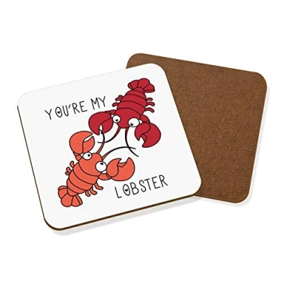 Image of You&#039;re My Lobster Quote Coaster Drinks Mat