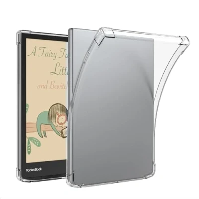 Image of GIOPUEY for PocketBook Inkpad 3/3 Pro/3 Color Clear Case Soft TPU Back Shell, Slim Cover with Airbag Protection, Lightweight, Compatible Transparent