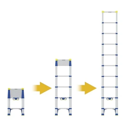 Image of Werner Soft Close Telescopic Extension Ladder 2.9m