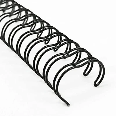 Image of RAYSON Wire Binding Spines, 34 Loops, 50 Sheets, 3:1 Pitch, 9.5mm,A4, Black, Pack of 100