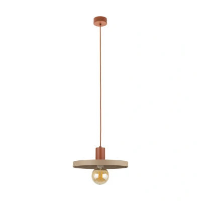 Image of Sila 30cm Dome Pendant Ceiling Light Cream 1xE27