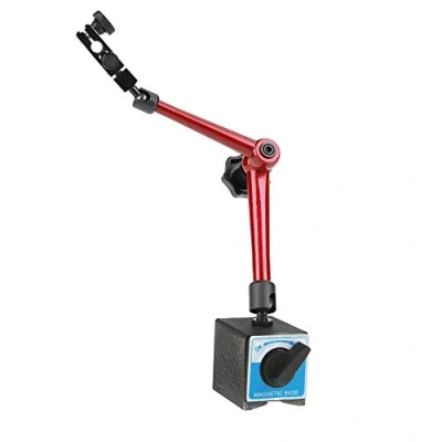 Image of Ejoyous Universal Magnetic Base Stand Holder, Adjustable Magnet Measuring Stand, Holder For Dial Indicator, With Central Clamping 350mm Mechanical Engineering Tool Shockproof
