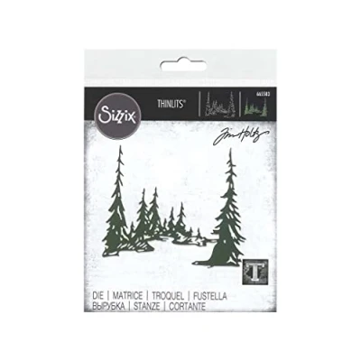 Image of Sizzix Thinlits Die Tall Pines by Tim Holtz, 665583, Multicolour, One Size