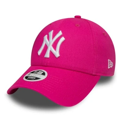 Image of New Era Cap, Women&#039;s, Size: One Size, Yankees pink/optic white