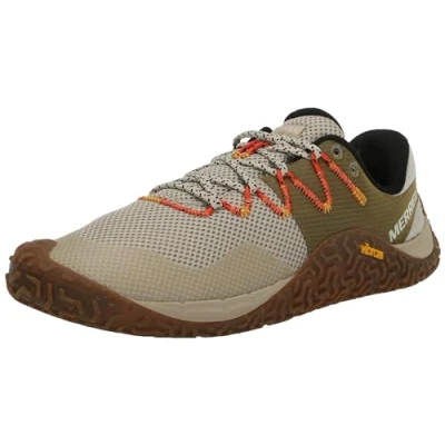 Image of Merrell Men&#039;s Trail Glove 7 Sneaker, Oyster/Coyote, 10.5 UK