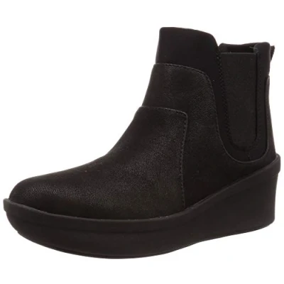 Image of Clarks Step Rose Sun Womens Black Boots Size UK 5.5