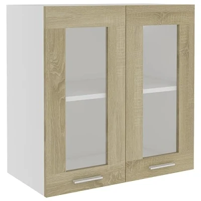 Image of vidaXL Kitchen Cabinet Home Equipment Indoor Furniture Appliance Tool Storage Shelf Organiser Modern Cupboard Sonoma Oak Engineered Wood