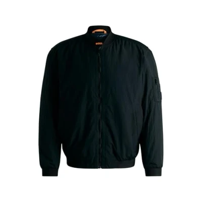 Image of BOSS Olmec Bomber Jacket, Men&#039;s, Size: 38R, Black