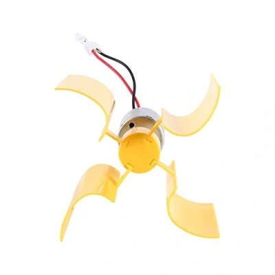 Image of DC 0.1V 5.5V 100 6000RPM Micro Vertical Wind Turbines, DIY Kit Small Motor Turbines Blades Breeze Electricity Generator