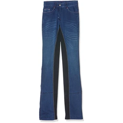 Image of Hkm 3087 Summer Denim Jodhpurs, Girls/Ladies, Alos Full Seat, 128 46 72 84