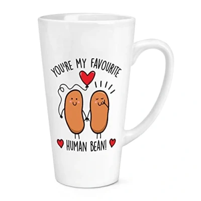 Image of You&#039;re My Favourite Human Bean 17oz Large Latte Mug Cup