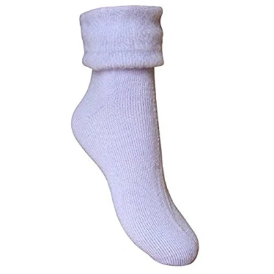 Image of Ladies &amp; Girls Super Soft Thermal Fleece Lined Warm Winter Bed Socks (Lilac)