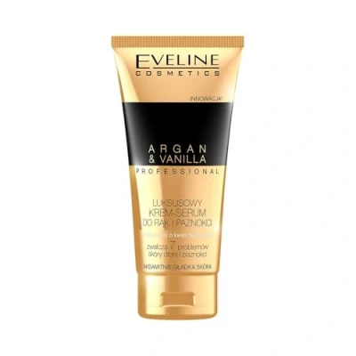 Image of Eveline Argan &amp; Vanilla Luxurious Cream Serum for Hands and Nails 100ml