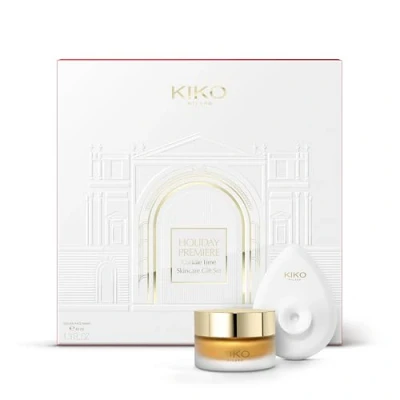 Image of KIKO Milano Holiday Première Cuddle Time Skincare Gift Set Set: Brightening Face Mask And Cleansing Tool