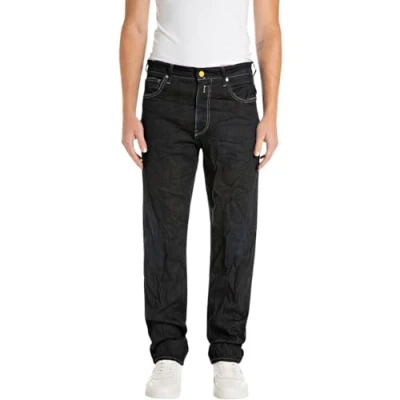 Image of REPLAY Adult M1031 Kyran Jeans, Dark Blue 007, 36W / 34L