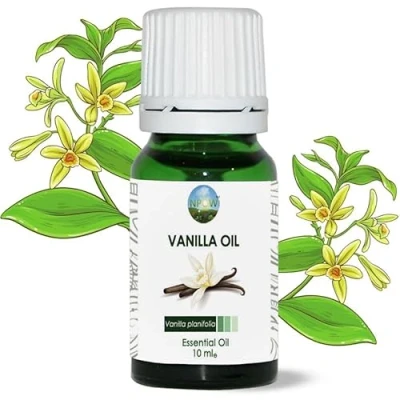 Image of NPOW Vanilla Essential Oil for Diffuser 100% Therapeutic Grade, Skin, Aromatherapy Oil, Oils Diffusers Home Undiluted Long Lasting Perfume 10ml