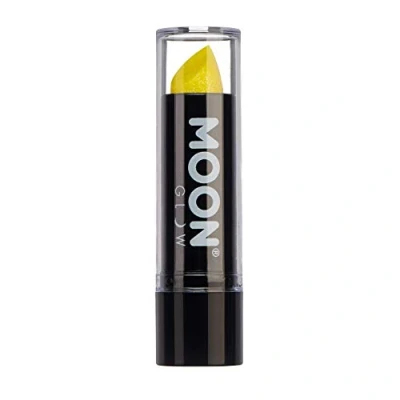 Image of Neon UV Glitter Lipstick by Moon Glow Yellow Bright Coloured Glows under