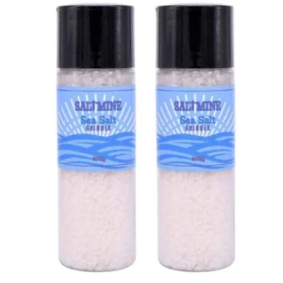 Image of Giant Sea Salt Grinder Atlantic Seasalt No MSG Preservative or Colourants 370gX2