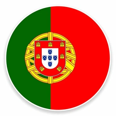 Image of 2 x 10cm Portugal Vinyl Sticker Laptop Car Flag Map Travel Luggage Label #9521 (10cm Wide High)