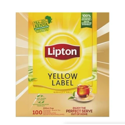 Image of Lipton Yellow Label Tea Box of 100 Bags