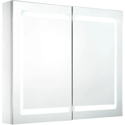 Image of vidaXL LED Bathroom Mirror Cabinet 80x12.2x68 cm