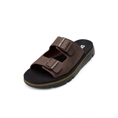 Image of Camper Men&#039;s Oruga Sandal K100286 Flat, Dark Brown, 6 UK