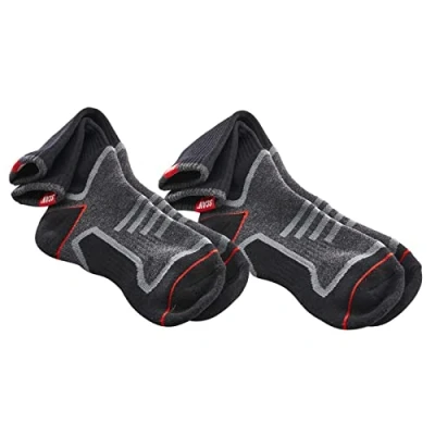Image of Scan SCASOCKS Work Socks Twin Pack (2 Pairs) Size: 6 12, Grey/Black