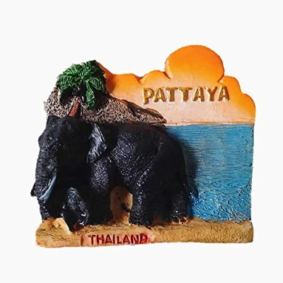 Image of Pattaya Thailand 3D Fridge Magnet Souvenir Gift Collection,Home &amp; Kitchen Decoration Magnetic Sticker PattayaThailand Refrigerator