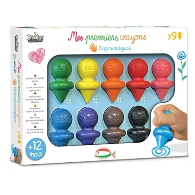 Image of Crea lign&#039; CL195 Mes premiers crayons x9 My First Pencils