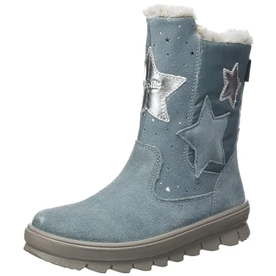 Image of Superfit Girl&#039;s Flavia Snow Boot, Light Green Silver 7500, 12 UK