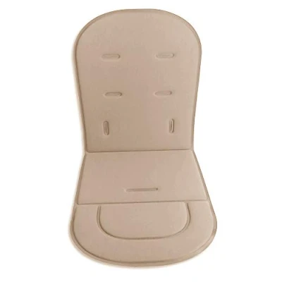 Image of Baby Stroller Cushion Liner Mat Pushchair Pad Car Seat Universal Cover Protector Breathable Soft (Light Brown)