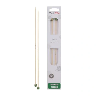 Image of KnitPro Bamboo single pointed needles 25cm 2.50mm 3pcs