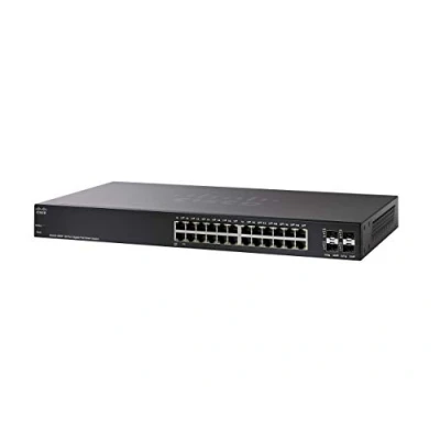 Image of Cisco SG220 28MP Smart Switch 28 Gigabit Ethernet (GbE) Ports 24 10/100/1000 375W PoE 4 Combo Mini GBIC SFP Limited Lifetime Protection (SG220 K9 UK)