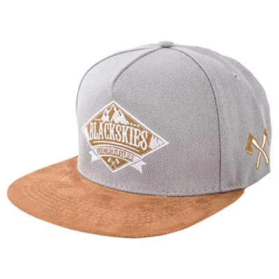 Image of Blackskies Lumberjack Snapback Cap Women Men&#039;s Baseball Beanie Grey Skater AX Faux Suede